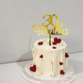Skaists 30. 40. 50. 60. 70. dzimšanas dienas piemiņas akrila kūku kartīšu deserta galds dzimšanas dienas ballītes kūkas noformējums