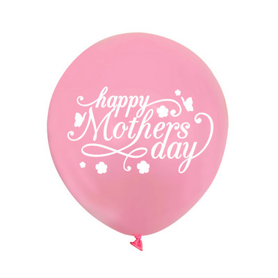 10 db-os nyomtatás Boldog anyák napját téma LaTeX léggömb 12 hüvelykes rózsaszín rózsa piros virág léggömb születésnapi parti dekorációhoz