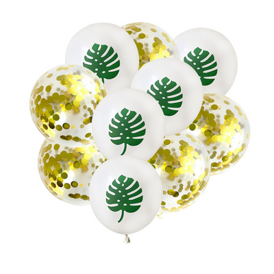 12db pálmalevél latex léggömb trópusi parti dekoráció zöld levelek léggömbök esküvői hawaii parti Aloha születésnapi léggömbök globos