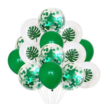12db pálmalevél latex léggömb trópusi parti dekoráció zöld levelek léggömbök esküvői hawaii parti Aloha születésnapi léggömbök globos