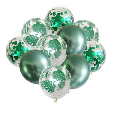 12db pálmalevél latex léggömb trópusi parti dekoráció zöld levelek léggömbök esküvői hawaii parti Aloha születésnapi léggömbök globos