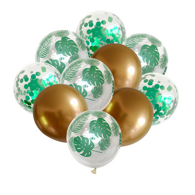 12db pálmalevél latex léggömb trópusi parti dekoráció zöld levelek léggömbök esküvői hawaii parti Aloha születésnapi léggömbök globos