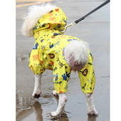 Kutya esőkabát nagytestű kutyáknak Vízálló kutya esőkabát Jumpsuit kis kutyáknak Francia bulldog Bichon kisállatkabát kapucnis esőkabáttal