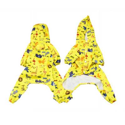 Kutya esőkabát nagytestű kutyáknak Vízálló kutya esőkabát Jumpsuit kis kutyáknak Francia bulldog Bichon kisállatkabát kapucnis esőkabáttal