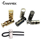 10 бр. Стопер за шнур с два отвора Превключва метална черна шнурова ключалка Пружинна закопчалка Стопер за части от въже за облекло Paracord