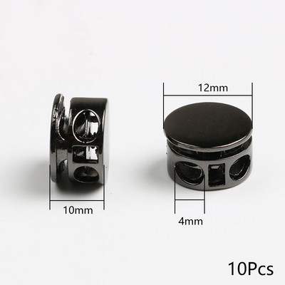 10 gab. Apaļas Metāla Atsperes Sprādzes Kurpju Šūšanas Piederumi Sporta Apģērba Hoodie Savelkamās Auklas Virves Sakausējuma Slēdzenes Aizbāznis DIY apģērba šūšanas aksesuārs