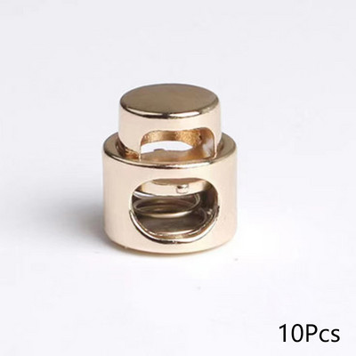 10 db fém zsinór zár ütköző cipőfűző kötél részek egylyukú rugós ütköző billenő ütközők ruházat húzó zsinór zsinór tartozék