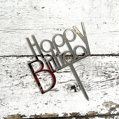 INS DIY La mulți ani Topperuri acrilice pentru tort cu litere roz, pentru copt, pentru decorațiuni pentru tort, pentru copii, pentru petrecerea de aniversare, pentru cupcake