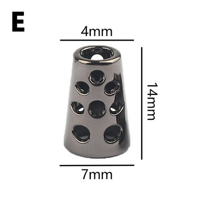 10db Kreatív fém zsinór végütköző zsinór végek zárak kapcsok zsinór kötél rögzítő barkács ruha dekor kiegészítők концевики