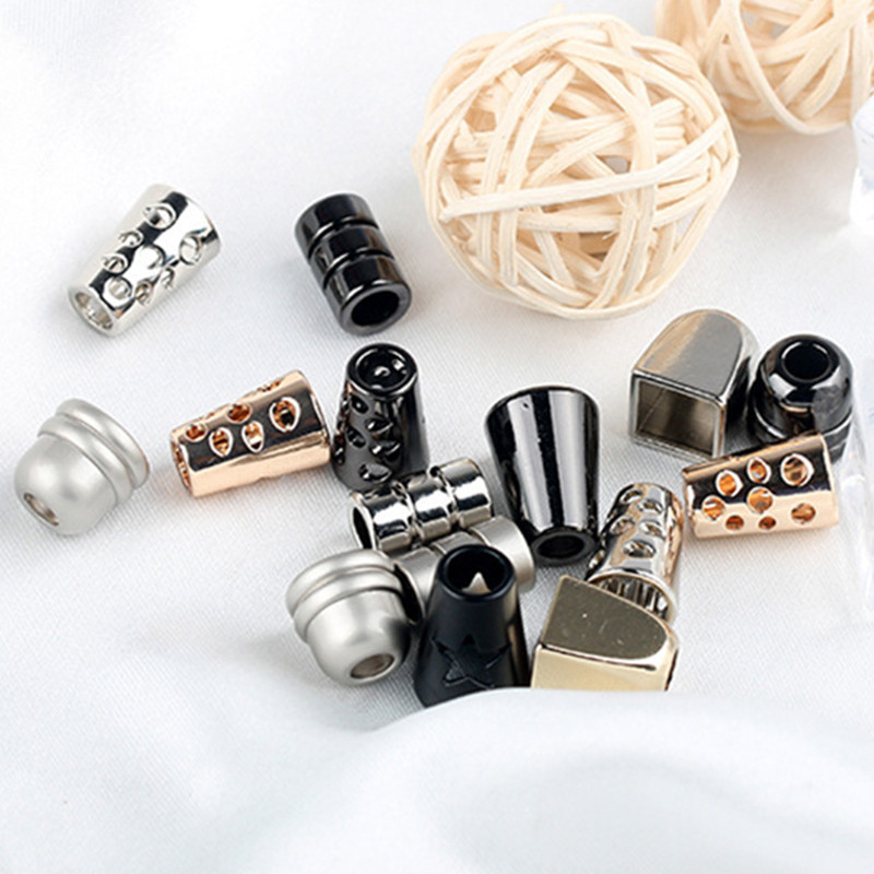 10db Kreatív fém zsinór végütköző zsinór végek zárak kapcsok zsinór kötél rögzítő barkács ruha dekor kiegészítők концевики