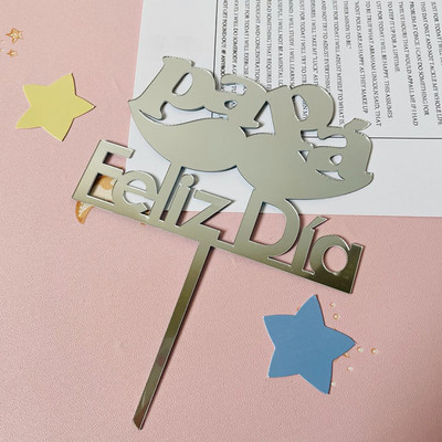 Hispaania akrüülist sünnipäevakoogikatted Roosa kullast ümmargused armastuse koogikatted lastele sünnipäevapeokoogikaunistuste tarvikud