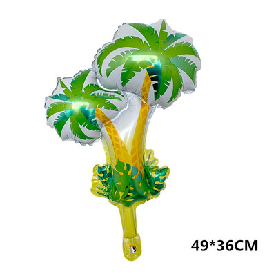 Havaju ballītes flamingo folijas balons ananāsu mākslīgā palmu vasara tropu ballīšu piederumi kāzu dzimšanas dienas ballītes dekors