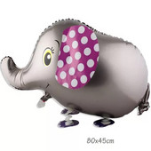 1gab Zelta ziloņu baloni Staigājošs dzīvnieks hēlija folija Baloni krāsaini džungļu dzīvnieku ballītes dzimšanas dienas ballītes dekorācijas bērnu rotaļlietas