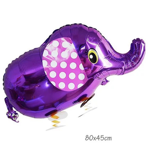 1gab Zelta ziloņu baloni Staigājošs dzīvnieks hēlija folija Baloni krāsaini džungļu dzīvnieku ballītes dzimšanas dienas ballītes dekorācijas bērnu rotaļlietas