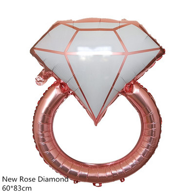 Mr&Mrs LOVE Balloon Rose Gold Gyémánt Gyűrű Fólia Lufi Party Dekorációk Kit Esküvői Valentin nap Menyasszonyi Zuhany Játékok Globos