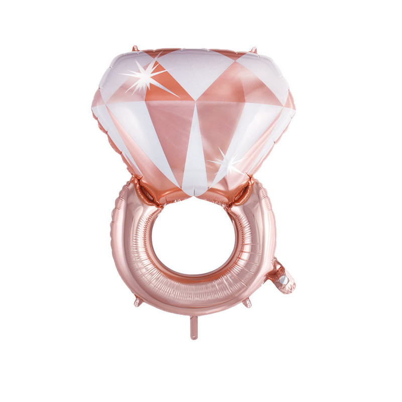 Mr&Mrs LOVE Balloon Rose Gold Gyémánt Gyűrű Fólia Lufi Party Dekorációk Kit Esküvői Valentin nap Menyasszonyi Zuhany Játékok Globos