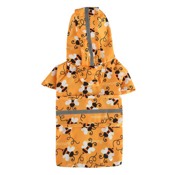 Водоустойчив дъждобран за домашни кучета, дрехи за кучета, яке, гащеризон, отразяващ дъждобран, слънцезащитен крем за големи малки кучета, костюм