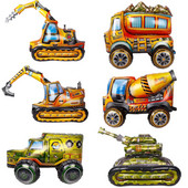 1 tk suur 3D seisev multikas auto fooliumist õhupallid beebi dušš heeliumi õhupall laste sünnipäevapeo kaunistused lastepäeva mänguasjad