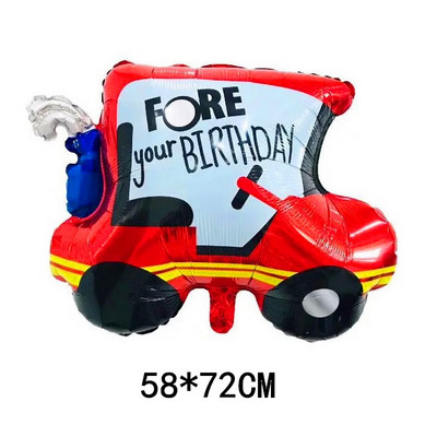 1 tk suur 3D seisev multikas auto fooliumist õhupallid beebi dušš heeliumi õhupall laste sünnipäevapeo kaunistused lastepäeva mänguasjad