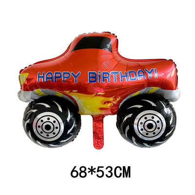 1 tk suur 3D seisev multikas auto fooliumist õhupallid beebi dušš heeliumi õhupall laste sünnipäevapeo kaunistused lastepäeva mänguasjad