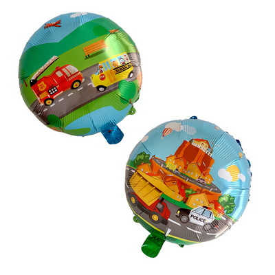 1 tk suur 3D seisev multikas auto fooliumist õhupallid beebi dušš heeliumi õhupall laste sünnipäevapeo kaunistused lastepäeva mänguasjad