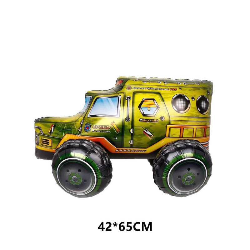 1 tk suur 3D seisev multikas auto fooliumist õhupallid beebi dušš heeliumi õhupall laste sünnipäevapeo kaunistused lastepäeva mänguasjad