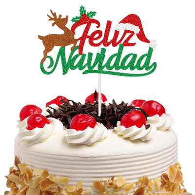 2023 Boldog Új Évet Torta Zászlók Karácsonyi Csillagok Tortafedő Karácsonyra Újévi Otthoni Parti Torta sütés Dekor DIY