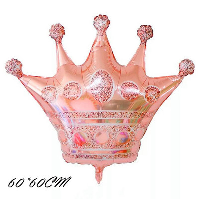 1 db Lovely Baby Fólia Léggömb Lány Fiú Zuhany Rózsa Arany Kék Korona Születésnapi Party Dekoráció Gyerekeknek Ajándék felfújható játék hélium labda