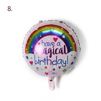 LQZZY JAUNS smaids varavīksnes mākoņu folija balonu meitene 10 gadus veca dzimšanas dienas ballītes baloni Bērnudārza bērnu rotaļlietu dekorēšana