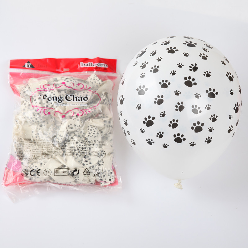 12 colių Gyvūno šuo Karvės pėdsakas Latekso balionai Sustorėja oro balionai Gimtadienio vakarėlio dekoracijos Reikmenys Vaikų žaislas