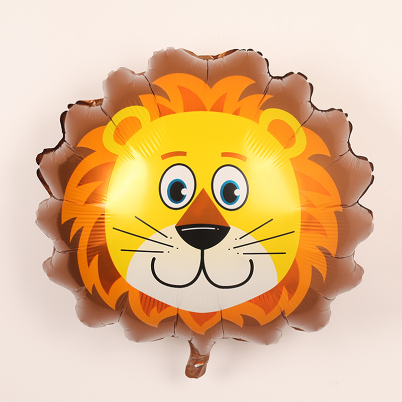 1db Fólia dzsungel állat lufi Tigris oroszlán majom zebra zsiráf elefánt baba zuhany gyerekek boldog születésnapi parti dekoráció