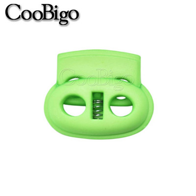 20db vegyes színes 5 mm-es lyukú műanyag dugós kábelzár bab váltókapocs Ruházat cipőfűző sportruházati kiegészítők