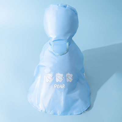 Tavasz nyár kisállat ruhák cica kiskutya aranyos rajzfilm mintás esőkabát Kis és közepes méretű kutya vízálló poncsó uszkár máltai