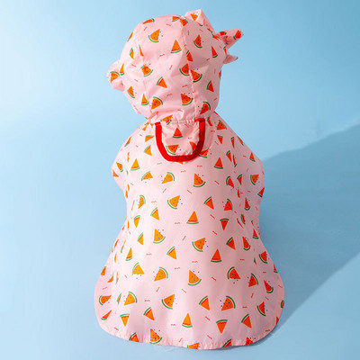 Tavasz nyár kisállat ruhák cica kiskutya aranyos rajzfilm mintás esőkabát Kis és közepes méretű kutya vízálló poncsó uszkár máltai