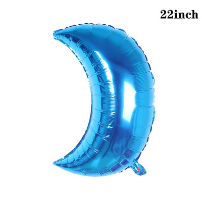 22 hüvelykes holdcsillag alumínium fólia lufi Baby Shower születésnapi party Dekorációk Hélium léggömbök Gyerekjátékok Globos Esküvői Fesztivál