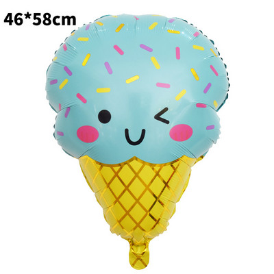 Înghețată Popsicle Desene animat de vară Balon drăguț din peliculă de aluminiu Jucării pentru ziua de naștere pentru copii Baby Shower Ball Rechizite pentru petrecere