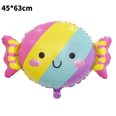 Înghețată Popsicle Desene animat de vară Balon drăguț din peliculă de aluminiu Jucării pentru ziua de naștere pentru copii Baby Shower Ball Rechizite pentru petrecere