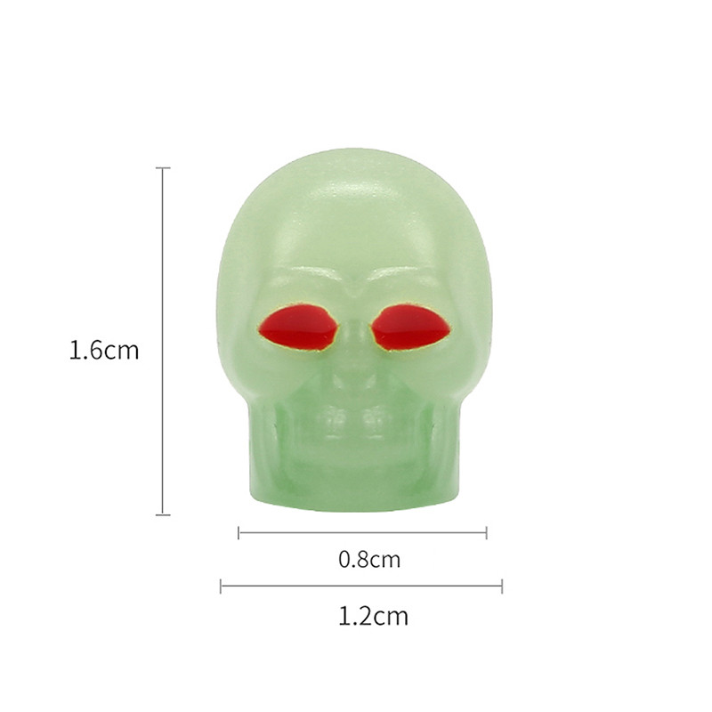 4 vnt Universalūs šviečiantys vožtuvų dangteliai, naktiniai švytintys automobiliai, motociklai, dviračiai, ratai, stiliaus padangos, stebulės dangteliai, dulkėms atsparūs priedai