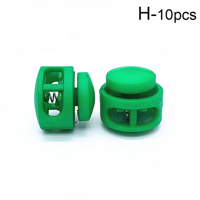 10db Műanyag golyós kerek zsinórzár rugós ütköző billenő dugókapocs húzózsinórhoz táska sapka ruhák cipőfűző varrás kiegészítők