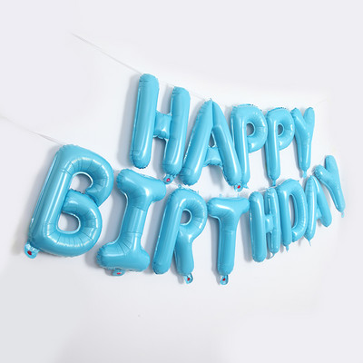 16 collu burtu hēlija folija Daudz laimes dzimšanas dienā balonu ballīšu piederumi Dekorācijas Globos Balony Reklāmkarogs Bērnu duša Lateksa baloni