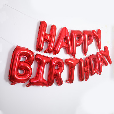 16 collu burtu hēlija folija Daudz laimes dzimšanas dienā balonu ballīšu piederumi Dekorācijas Globos Balony Reklāmkarogs Bērnu duša Lateksa baloni