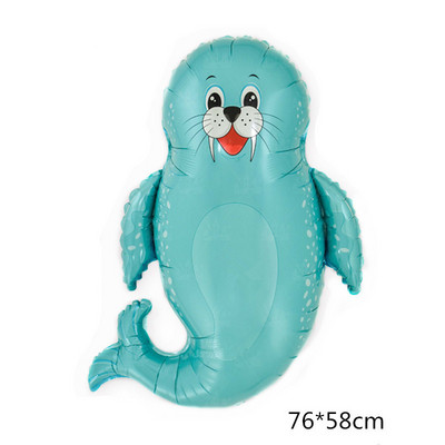 1db Ocean World Animal Fólia aranyos hal léggömbök bálna/rák/kagyló/cápa léggömb tengeri parti gyerek születésnapi dekoráció baba zuhany kellékek