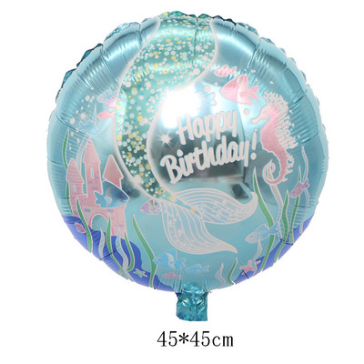 1db Ocean World Animal Fólia aranyos hal léggömbök bálna/rák/kagyló/cápa léggömb tengeri parti gyerek születésnapi dekoráció baba zuhany kellékek