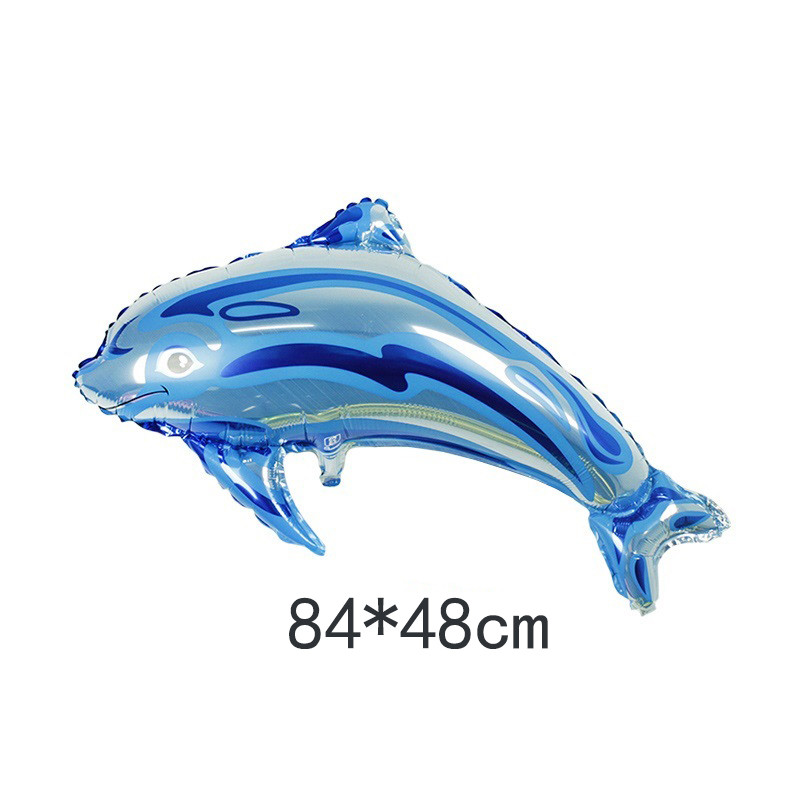 1db Ocean World Animal Fólia aranyos hal léggömbök bálna/rák/kagyló/cápa léggömb tengeri parti gyerek születésnapi dekoráció baba zuhany kellékek