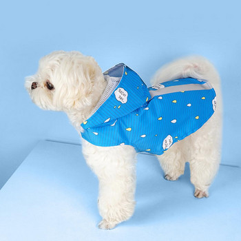Дъждобран за кучета, мек материал, покриващо цялото тяло, многослойно наметало с качулка, фино зашити топъл дъждобран за домашни любимци за разходка