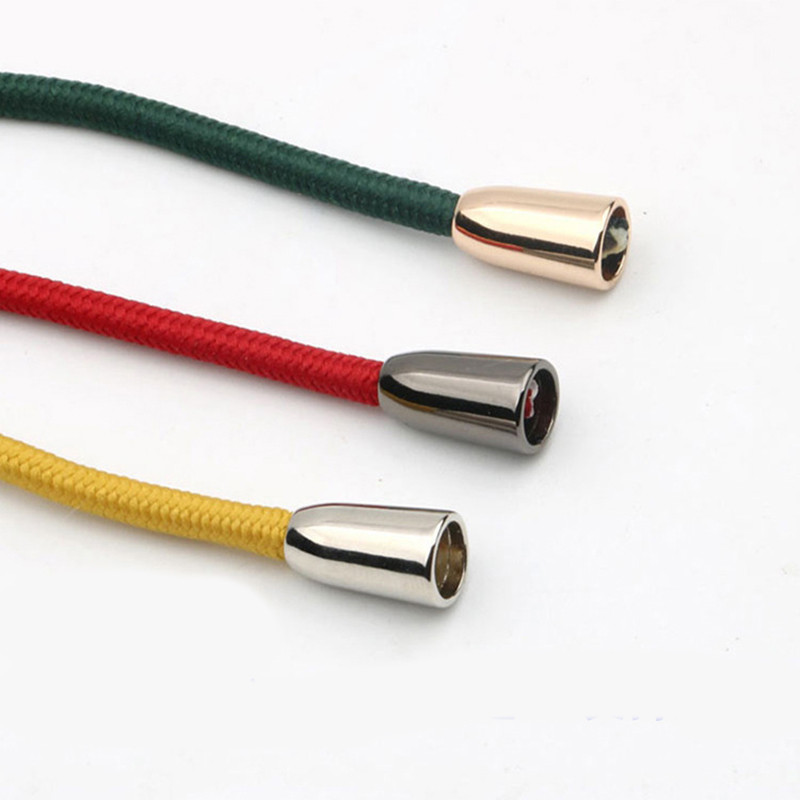 10gab sakausējuma auklas gala vāciņš Metāla zvana aizbāznis kapuci Apģērbs Bikses Somas Elastīgie virves pieturas gali Dekoratīvie DIY Amatniecības piederumi