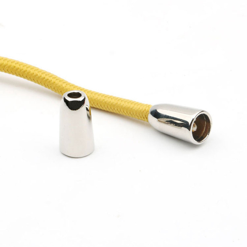 10gab sakausējuma auklas gala vāciņš Metāla zvana aizbāznis kapuci Apģērbs Bikses Somas Elastīgie virves pieturas gali Dekoratīvie DIY Amatniecības piederumi