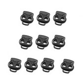 10 Συσκευασία Πλαστικές Κλειδαριές Κορδονιού Ελαφρύς στερέωσης πώματος εναλλαγής άκρου