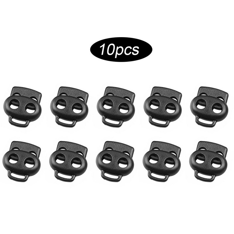 10 Συσκευασία Πλαστικές Κλειδαριές Κορδονιού Ελαφρύς στερέωσης πώματος εναλλαγής άκρου