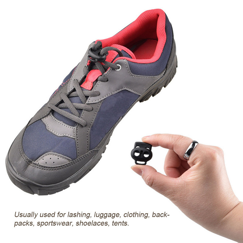 10 Συσκευασία Πλαστικές Κλειδαριές Κορδονιού Ελαφρύς στερέωσης πώματος εναλλαγής άκρου